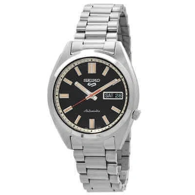 Pre-owned Seiko 5 Sports Snxs Automatic Black Dial Men's Watch Srpk89k1