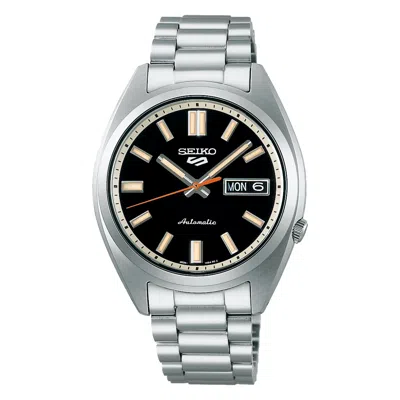 Pre-owned Seiko 5 Sports Snxs Series Automatic Men's Watch (black)