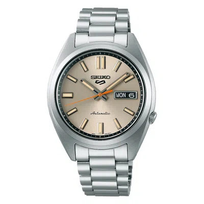 Pre-owned Seiko 5 Sports Snxs Series Automatic Men's Watch (ivory)