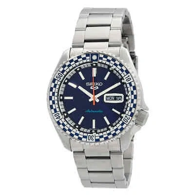 Pre-owned Seiko 5 Sports Special Edition Automatic Blue Dial Men's Watch Srpk65k1