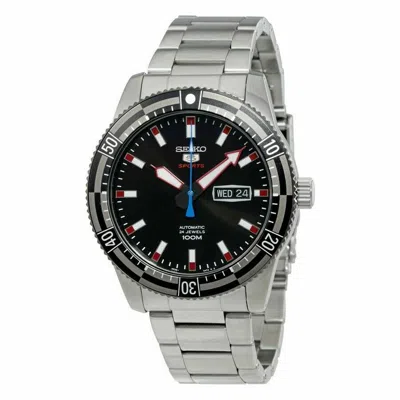 Pre-owned Seiko 5 Sports Srp735k1 Automatic 24 Jewels 100m Watch Steel 4r36-04p0