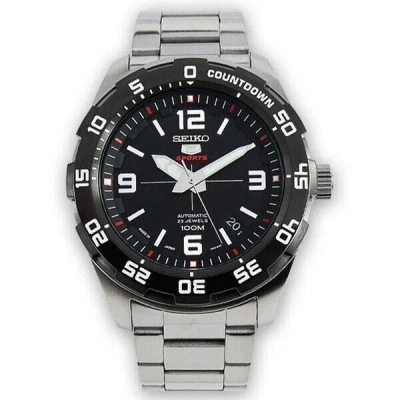Pre-owned Seiko 5 Sports Srpb81j1 Men's Analog Watch Automatic Steel 43mm Black Dial