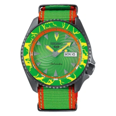 Pre-owned Seiko 5 Sports Srpf23k1/srpf23 Street Fighter V Blanka Auto Limited 9999 Pcs