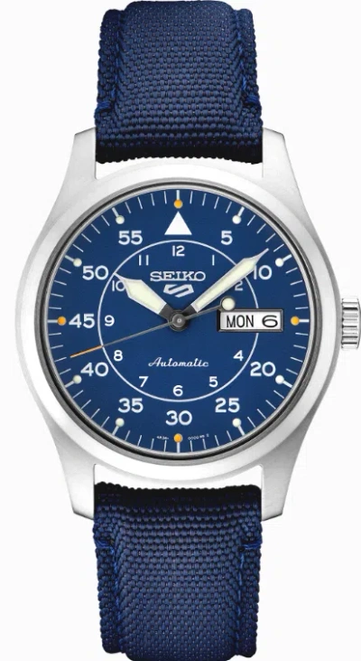 Pre-owned Seiko 5 Sports Srph31 Automatic Water Resistant 39.4mm Blue Dial Men's Watch