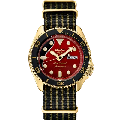 Pre-owned Seiko 5 Sports Srph80 Brian May Limited Edition Nylon Steel Automatic Mens Watch
