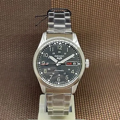 Pre-owned Seiko 5 Sports Srpj81k1 Field Sports Style Black Analog Automatic Men's Watch