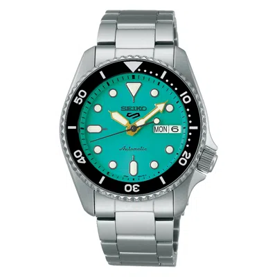Pre-owned Seiko 5 Sports Srpk33 10 Atm 38.0mm Vibrant Green Dial Automatic Men's Watch