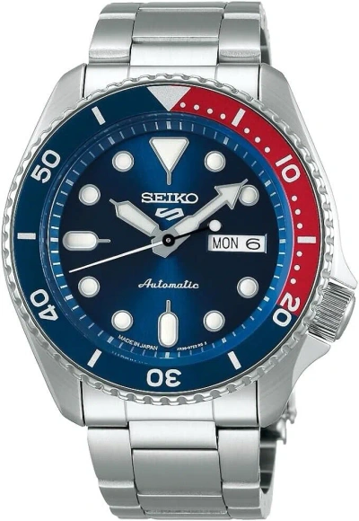 Pre-owned Seiko 5 Sports Watch Sbsa003 Automatic Mechanical Limited Round Face In Box
