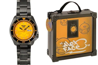 Pre-owned Seiko 5 Sports X Alex Face Srpg91k Breathe In The Yellow