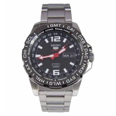 Pre-owned Seiko 5 Srp685k1 Sports Automatic Silver Black