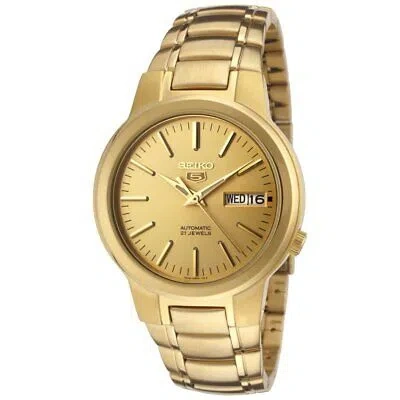 Pre-owned Seiko 5 Watch Automatic Gold Dial Snka10k1 Men's