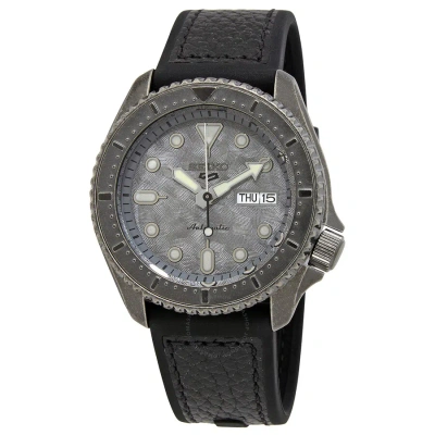 Seiko 5sports Automatic Grey Dial Men's Watch Srpe79k1 In Black / Grey