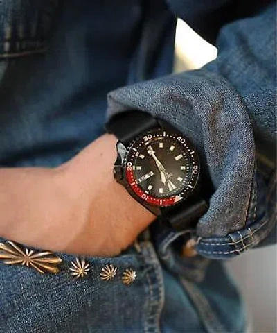 Pre-owned Seiko 5sports×journal Standard Sbsa189 Black×red Limited Watch