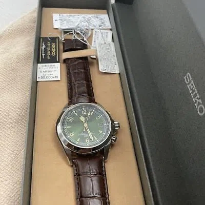 Pre-owned Seiko Alpinist Sarb017 Green Dial Automatic Men's Watch From Japan