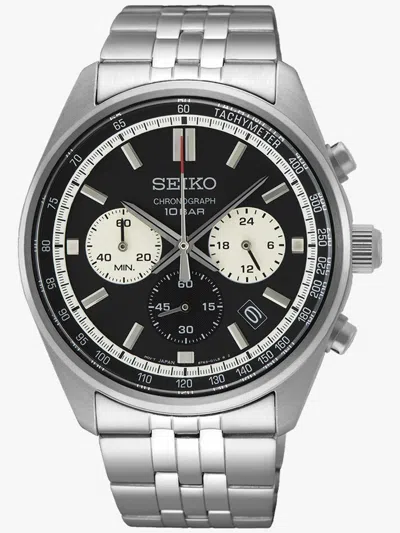Pre-owned Seiko Analog Chrono 100m Quartz Men's Watch Ssb429p1