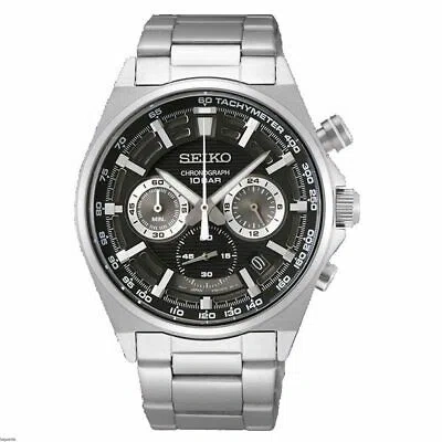Pre-owned Seiko Analogical Ssb397p1 Silver Tu Bracelet