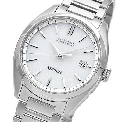 Pre-owned Seiko Astron Astron Sbxy029 Silver Solar Radio Controlled Men's Watch In Box