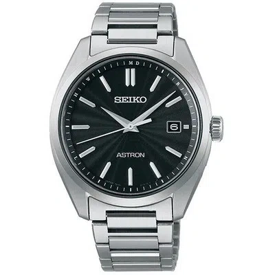 Pre-owned Seiko Astron Origin Sbxy033 Black Titanium Solar Power Save Men Watch In Box