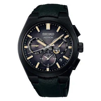 Pre-owned Seiko Astron Resident Evil Death Island Sbxc131 Black Leon Men Watch In Box