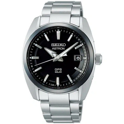 Pre-owned Seiko Astron Sbxd005 3x Series Gps Satellite Radio Solar Watch Black Ssj005j1