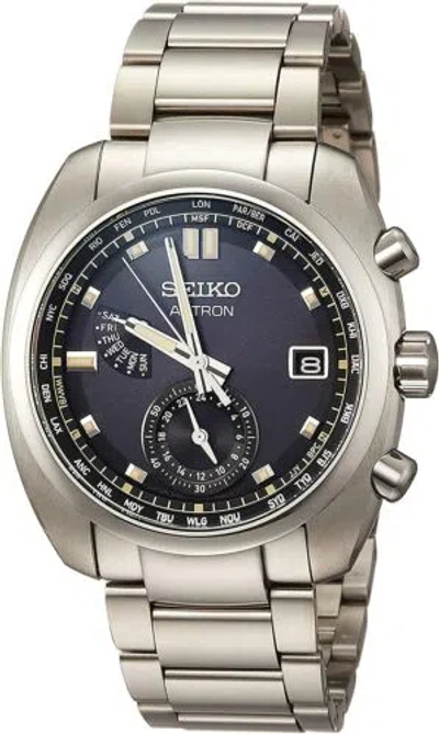 Pre-owned Seiko Astron Sbxy003 Titanium World Time Radio Solar Men`s Watch From Japan