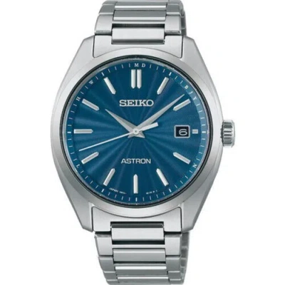 Pre-owned Seiko Astron Sbxy031 Blue Dial Titanium Radio Solar Men`s Watch Made In J .jp
