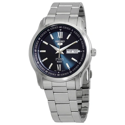 Seiko Automatic Blue Dial Stainless Steel Men's Watch Snkp17k1s In Metallic
