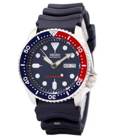 Pre-owned Seiko Automatic Diver's Blue Dial Black Band Skx Skx009k1 Men's Watch Case 42mm