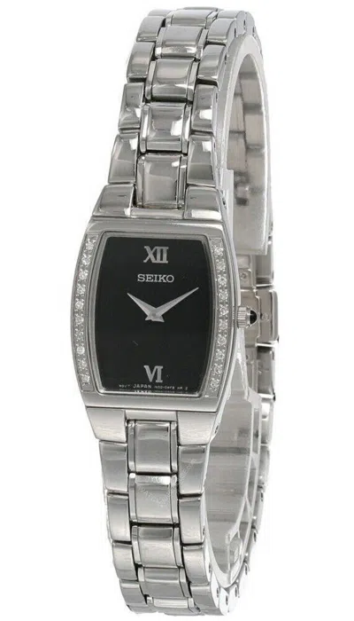 Pre-owned Seiko Black Dial Silver-tone Ss Women's Watch Suje79
