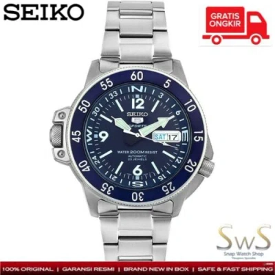 Pre-owned Seiko Blue Atlas Skz209 / Skz209k1 Automatic Map Meter