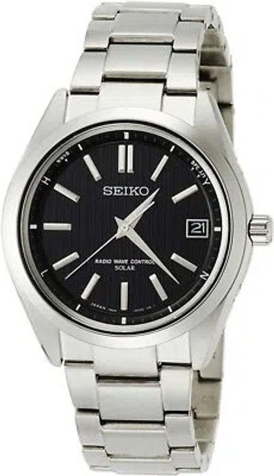 Pre-owned Seiko Brand-new  Brightz Sagz083 Radio Solar Titanium Men's Watch