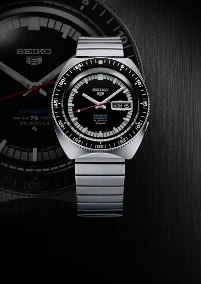 Pre-owned Seiko Brand  5 Sports 55th Anniversary Limited Edition Men's Watch Srpk17