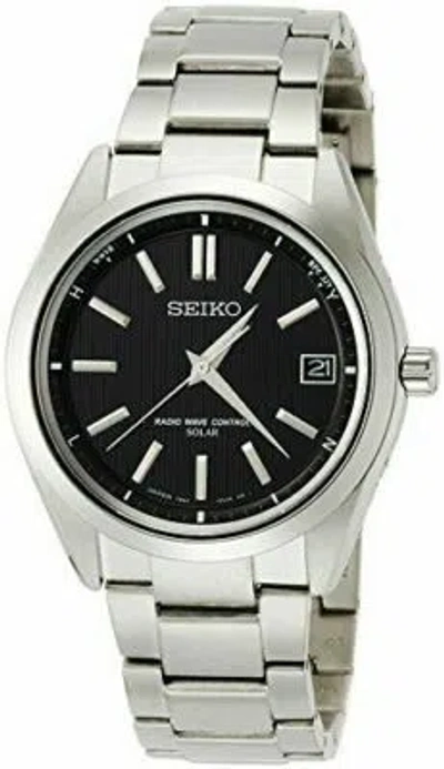 Pre-owned Seiko Brightz Solar Radio Modify Sapphire Glass Sagz083 Men's(japan Import-no Wa