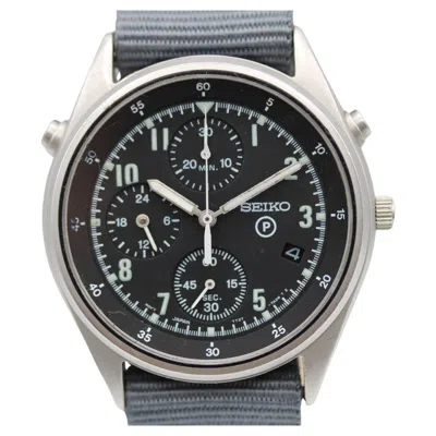 Pre-owned Seiko British Military Chronograph Gen 2 7t27-7a20 – 38mm – Raf Style – Quartz In Multi