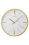Seiko Carrara Wall Clock In White