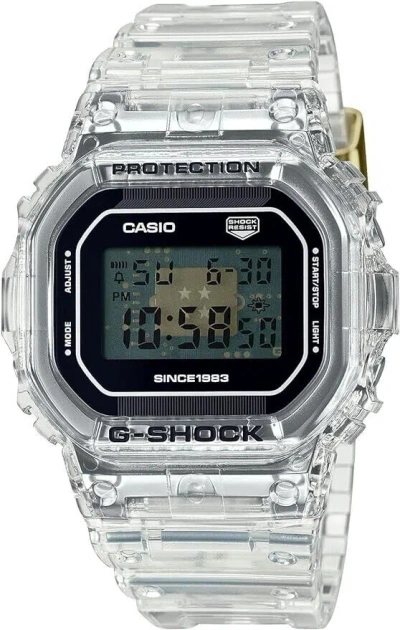Pre-owned Seiko Casio G-shock Dw-5040rx-7jr 40th Anniversary Clear Remix Limited Watch