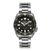 Seiko Casual Waterproof Automatic Sports Mechanical Watch 'black Silver Gold' In Gray