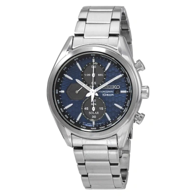 Seiko Chronograph Blue Dial Solar-powered Men's Watch Ssc801p1
