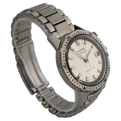 Pre-owned Seiko Chronograph Mono-pusher Chronograph 5717-8990 Manual Winding Stainless-st In Multi