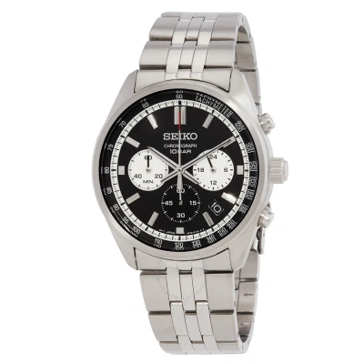 Seiko Chronograph Quartz Black Dial Men's Watch Ssb429p1