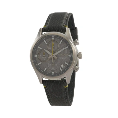 Seiko Chronograph Quartz Grey Dial Men's Watch Ssb423p1 In Gray