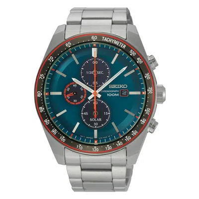 Pre-owned Seiko Chronograph Solar Ssc717p1 / Ssc717 Solar Stainless Steel