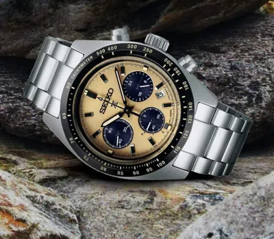 Pre-owned Seiko Chronograph Speedtimer Solar Watch - Ssc817p1 ( Fedex 2 Day Shipping)