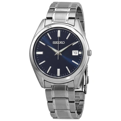 Seiko Classic Quartz Blue Dial Men's Watch Sur309p1 In White
