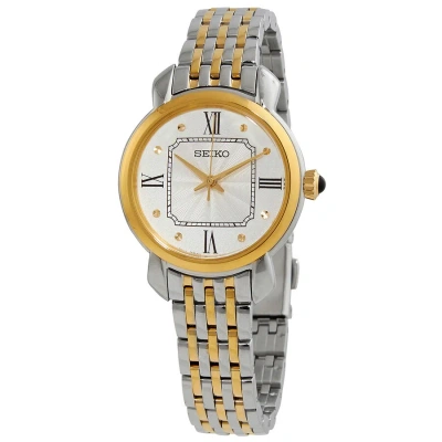 Seiko Classic Silver-tone Dial Ladies Watch Sur498p1 In Two Tone  / Gold / Gold Tone / Silver / Yellow
