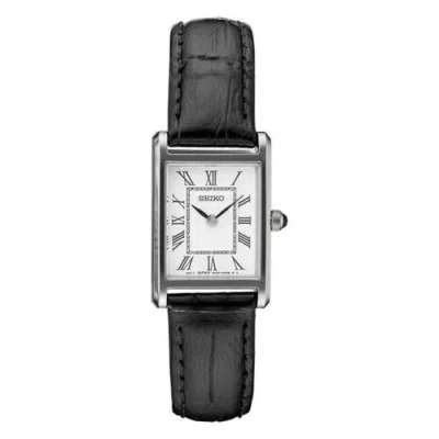 Pre-owned Seiko Classic Tank Ladies Vintage Quartz Hardlex Crystal Swr053 18.9mm Women
