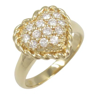 Pre-owned Seiko Clear Yellow Yellow Gold (18k) Band Ring () In Multi