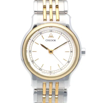 Pre-owned Seiko Cor Gold Stainless Steel Yellow Gold (18k) Wristwatch () In Multi