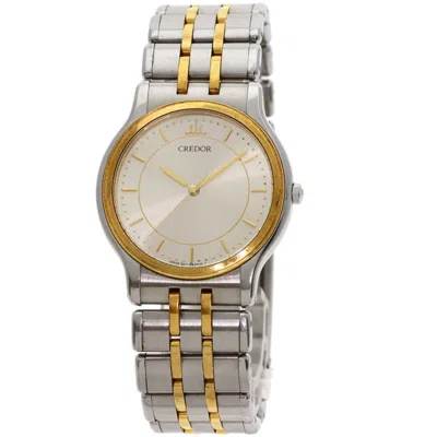 Pre-owned Seiko Cor Stainless Steel Yellow (18k) Wristwatch () In Multi