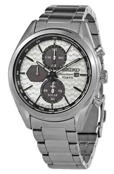Pre-owned Seiko Discover More Chronograph Solar Ssc769 Ssc769p1 Ssc769p 100m Men's Watch
